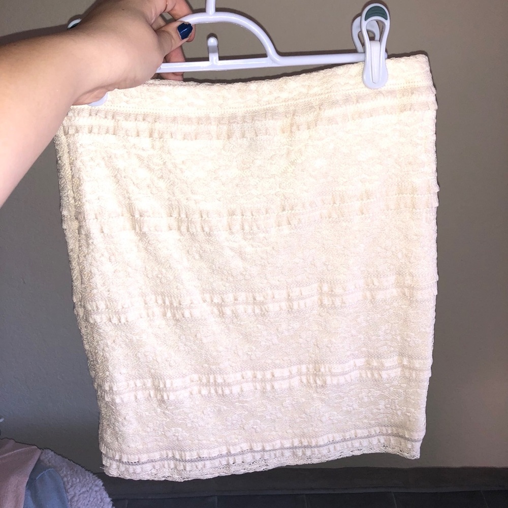 forever 21 lace mini skirt